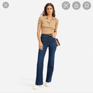 Everlane Flares dark wash jeans high waisted 30